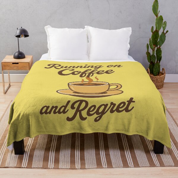 Item preview, Running on Coffee and Regret- Funny Vintage designed and sold by DZIERANA.