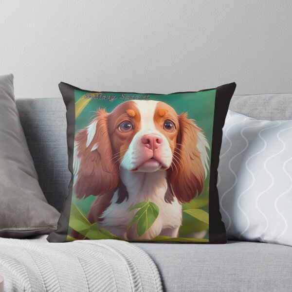Item preview, Close-Up Portrait of a Brittany Spaniel Puppy in Nature designed and sold by KJ-Books.