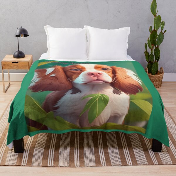 Item preview, Close-Up Portrait of a Brittany Spaniel Puppy in Nature designed and sold by KJ-Books.