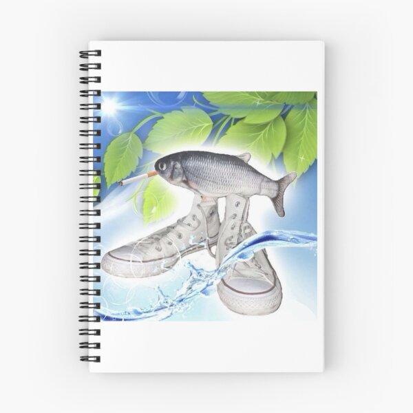 Item preview, chill fish with shoes and a cigarette designed and sold by Shrewd Mood.