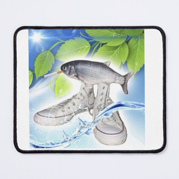 Item preview, chill fish with shoes and a cigarette designed and sold by Shrewd Mood.
