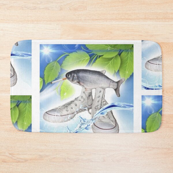 Item preview, chill fish with shoes and a cigarette designed and sold by Shrewd Mood.