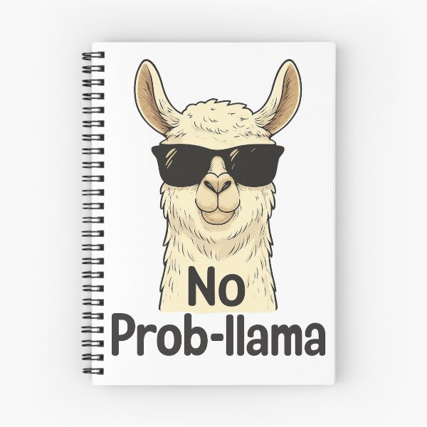 Item preview, No Prob Llama with Sunglasses designed and sold by The Daily Sketchbook .
