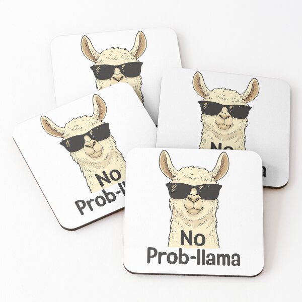 Item preview, No Prob Llama with Sunglasses designed and sold by The Daily Sketchbook .