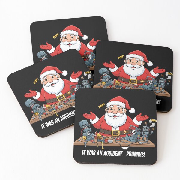Item preview, Santa Causes Workshop Robot Accident designed and sold by Silent Watch Threads..