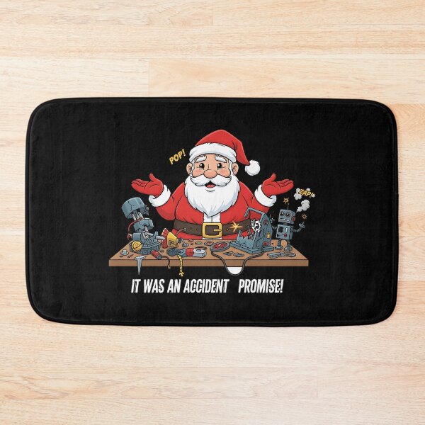 Item preview, Santa Causes Workshop Robot Accident designed and sold by Silent Watch Threads..