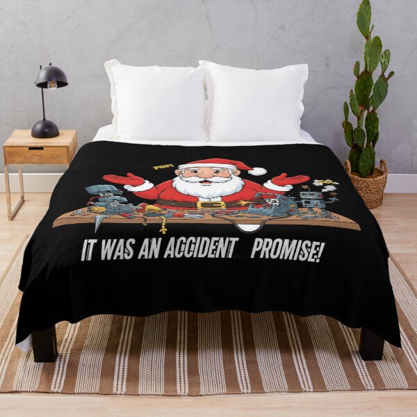 Item preview, Santa Causes Workshop Robot Accident designed and sold by Silent Watch Threads..