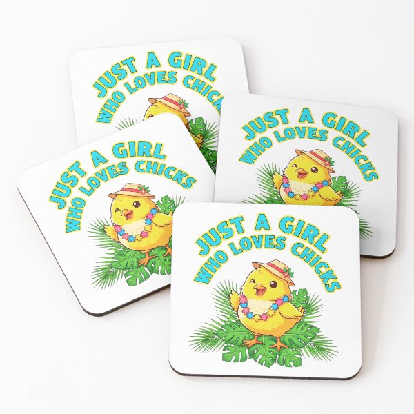 Item preview, Just a Girl Who Loves Chicks | Cute Chicken Lover Gift Design designed and sold by SoftPeepCo.