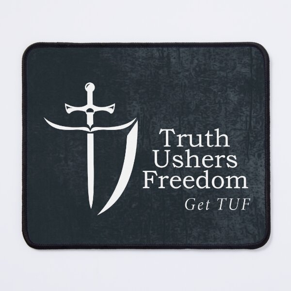 Item preview, Truth Ushers Freedom sword and partial shield (white) designed and sold by PAXsword.