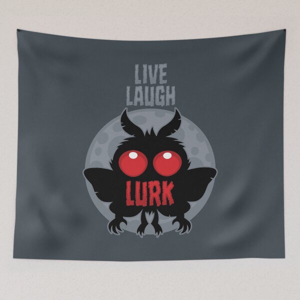 Item preview, Live Laugh Lurk Mothman Cryptid designed and sold by fizzgig.