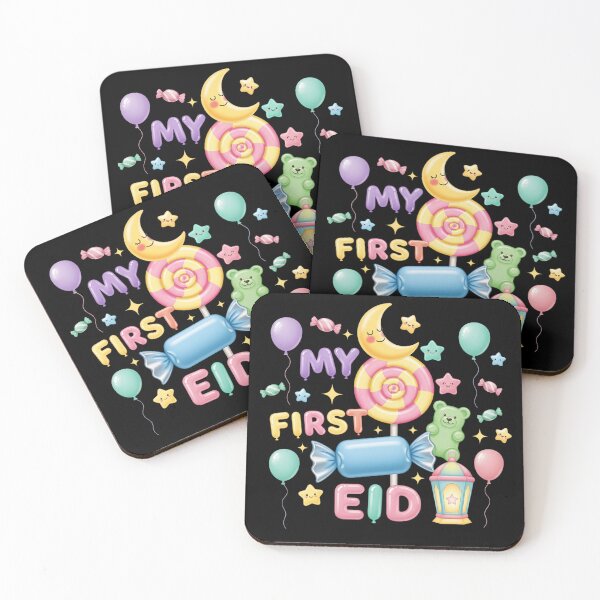 Item preview, My First Eid Candy Moon (V.1) – Cute Pastel Islamic Baby Eid Design designed and sold by D-Islamic.