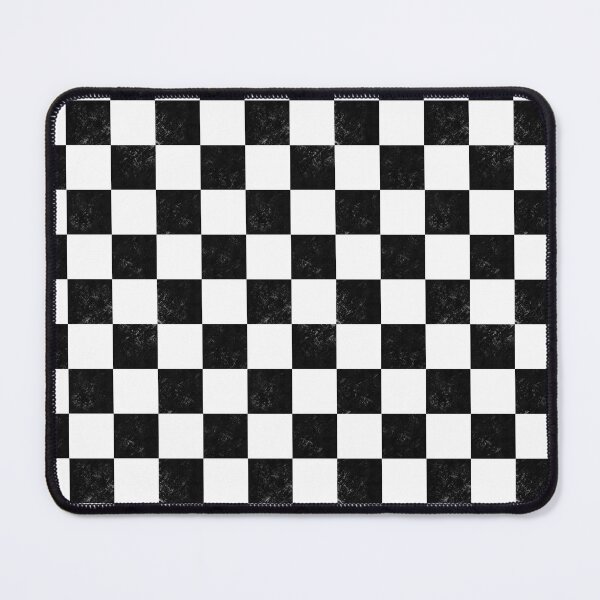 Item preview, Distressed look dusty black and white chess checkerboard designed and sold by PrettywithColor.