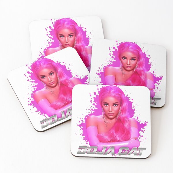 Item preview, Doja Cat Neon Pink Portrait designed and sold by baddiedezigns.