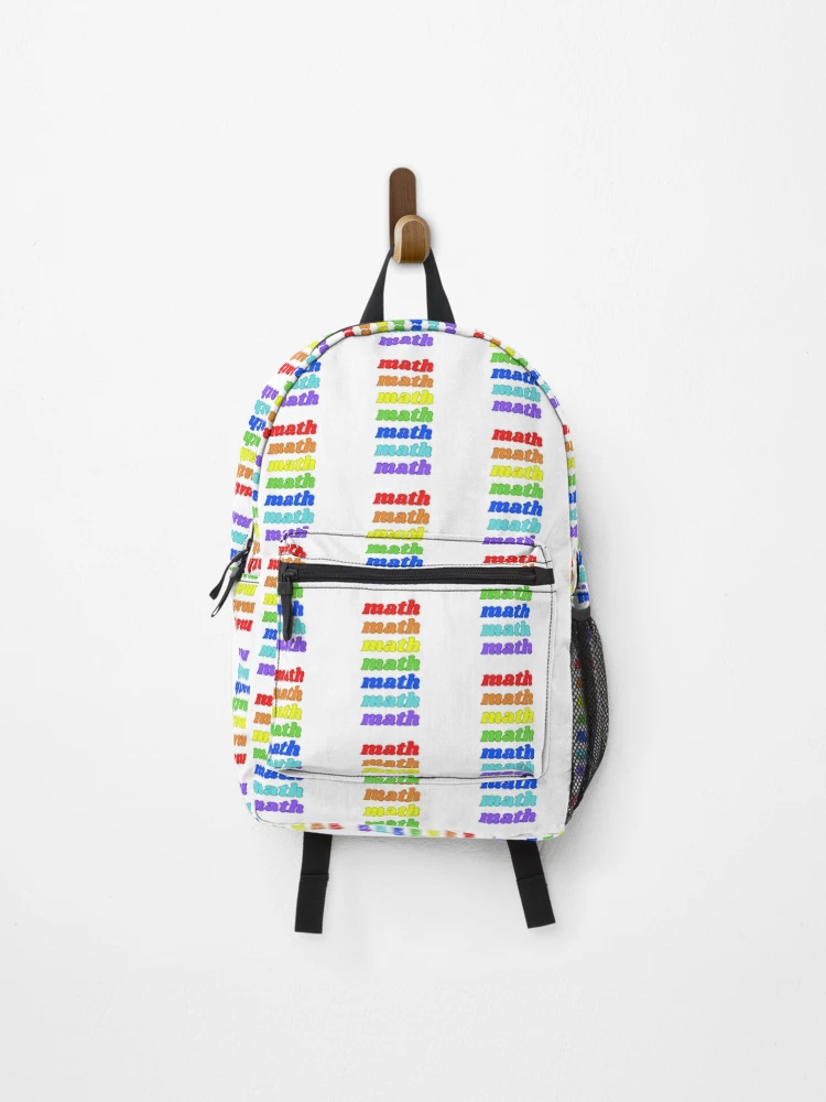 Thumbnail 1 of 3, Backpack, Math Rainbow designed and sold by Stepadoda.