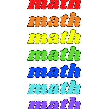 Artwork thumbnail, Math Rainbow by Stepadoda