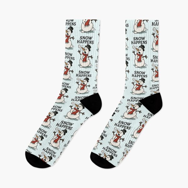 Item preview, Snow Happens – Funny Snowman designed and sold by PrintSmithArt.