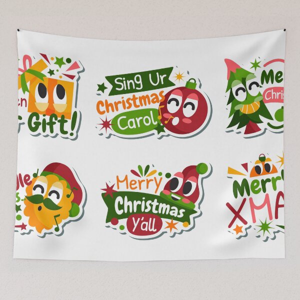 Item preview, Festive Christmas Holiday Sticker Collection designed and sold by FAITHandPEACE.