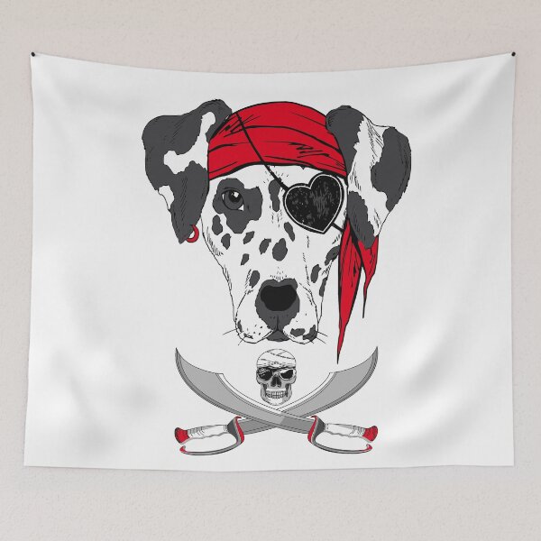 Item preview, pirate dog designed and sold by GraphicStyleX.