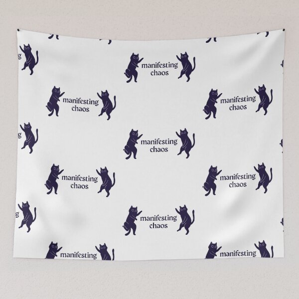 Item preview, Manifesting Chaos - Witchy Cat Design designed and sold by LoveQuoter.