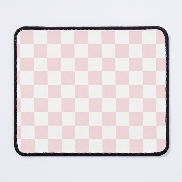 Item preview, Distressed look soft pink and white chess checkers checkerboard designed and sold by PrettywithColor.