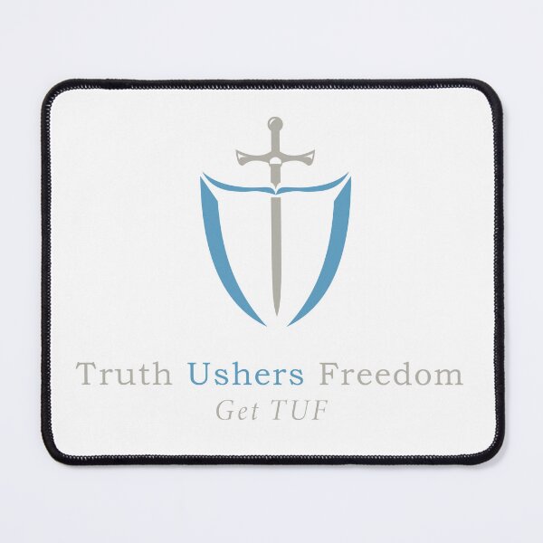 Item preview, Truth Ushers Freedom sword and full shield (blue and white) designed and sold by PAXsword.