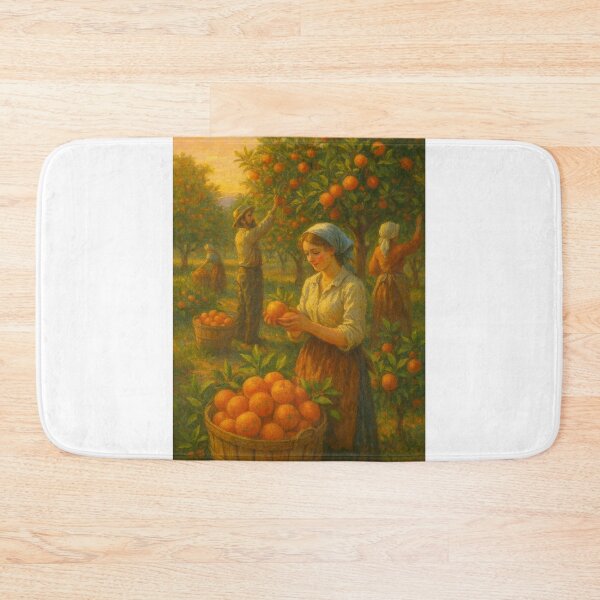 Item preview, Colheita de laranjas ao entardecer   designed and sold by Leonornature.