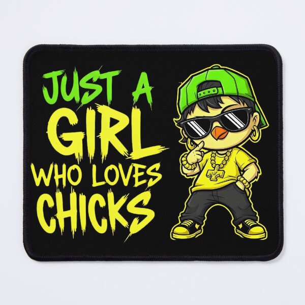 Item preview, Just a Girl Who Loves Chicks | Classic T-Shirt designed and sold by SoftPeepCo.