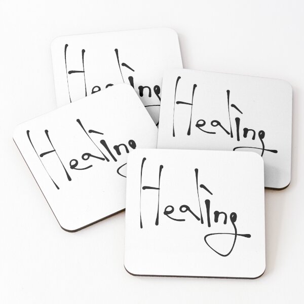 Item preview, "Healing" Elegant Handwritten Script Typography, Minimalist Calligraphy designed and sold by Red Onion.