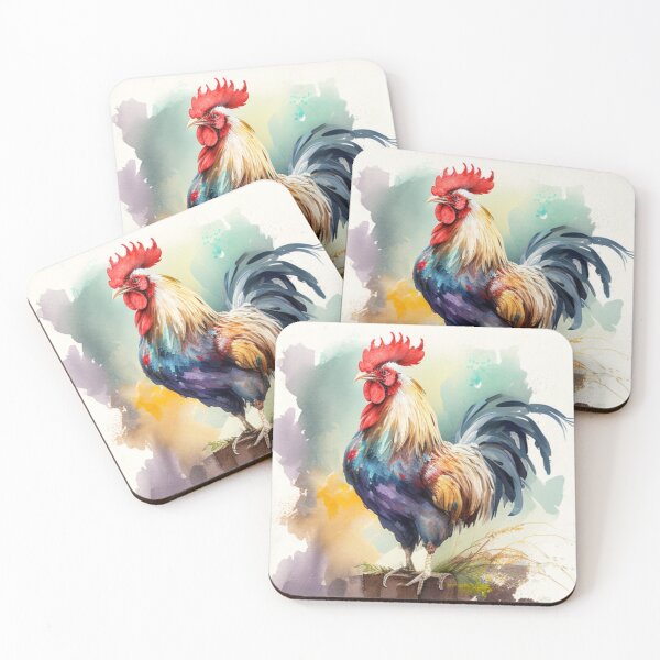 Item preview, Colorful Watercolor Rooster designed and sold by CraftedHome.