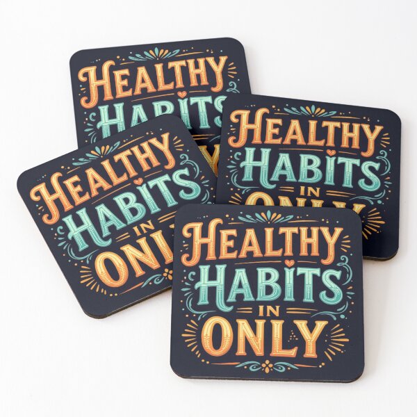 Item preview, Healthy Habits Only  designed and sold by Quotesbuyus.
