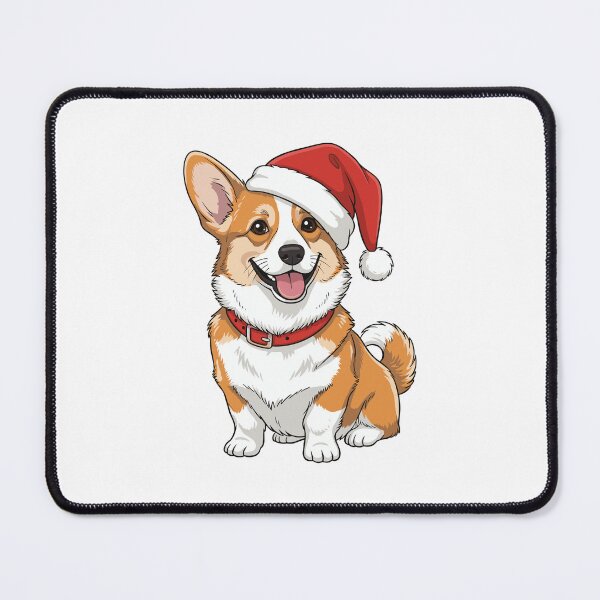 Item preview, Corgi in Santa Hat. designed and sold by KojourinArt.