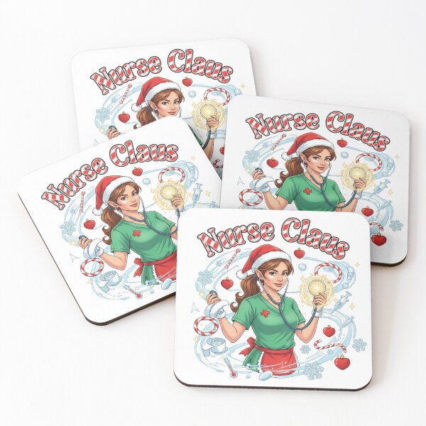 Item preview, Nurse Claus Christmas Tee - Funny Holiday Nurse Crew Shirt 2025 designed and sold by GeniePixel.