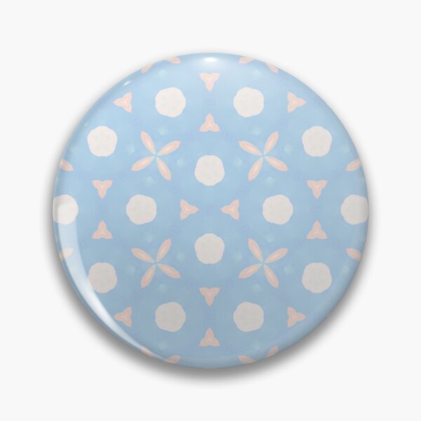 Item preview, Soft seamless floral pattern with peach elements on blue designed and sold by juthamas8426.