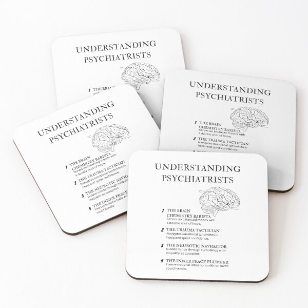 Item preview, Understanding Psychiatrists – 100 Ways to Decode the Couch Whisperers designed and sold by PsyFlow35.