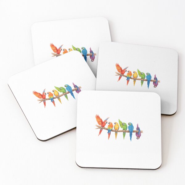 Item preview, Pride parrots designed and sold by EllaFeather.