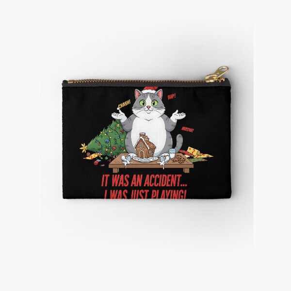 Item preview, Mischievous Cat Destroys Christmas Gingerbread House designed and sold by Silent Watch Threads..
