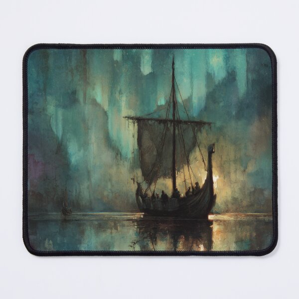 Item preview, Voyage Under the Northern Lights – The Silent Drakkar designed and sold by NordicDreams.