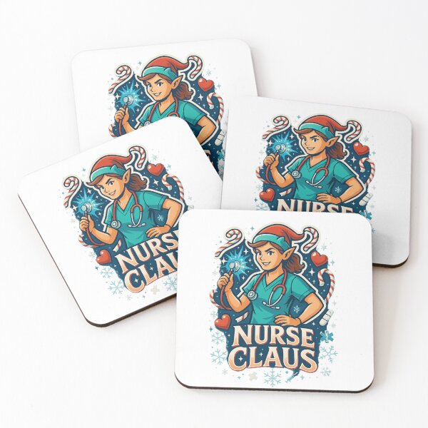 Item preview, Nurse Claus Christmas Tee - Funny Holiday Nurse Crew Shirt 2026 designed and sold by GeniePixel.