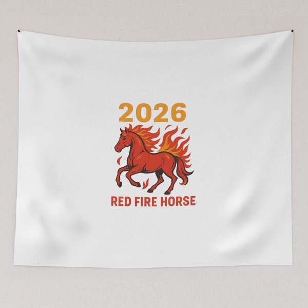 Item preview, 2026 Year - Red Fire Horse designed and sold by UA-Shirts.
