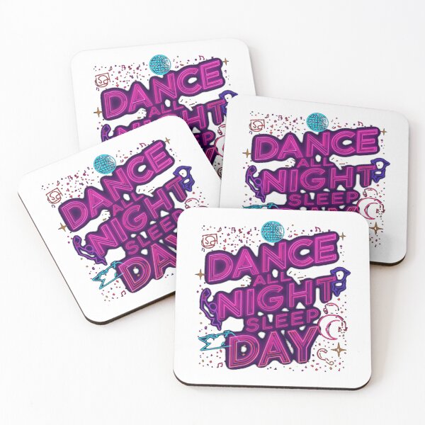 Item preview, Dance All Night Sleep All Day – Fun Party Quote T-Shirt designed and sold by DodgeandBurn.