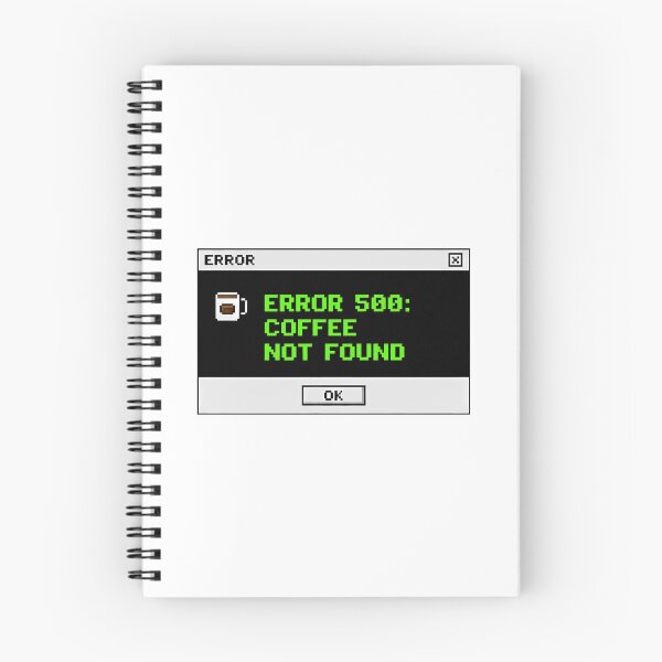 Item preview, Error 500 Coffee Not Found Pixel Art Funny Tech Humor designed and sold by My Cool Store.