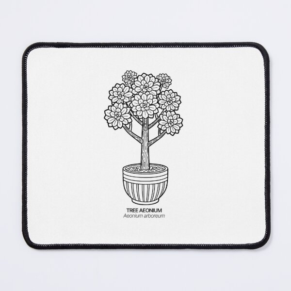 Item preview, Form and Line – Aeonium arboreum (Tree Aeonium) in Black designed and sold by BTNYBayCo.