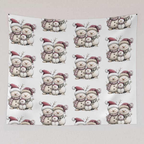 Item preview, Merry Snowman Family, Bundle of Frosty Joy, Christmas Snowman Fam designed and sold by Batycab Shop.
