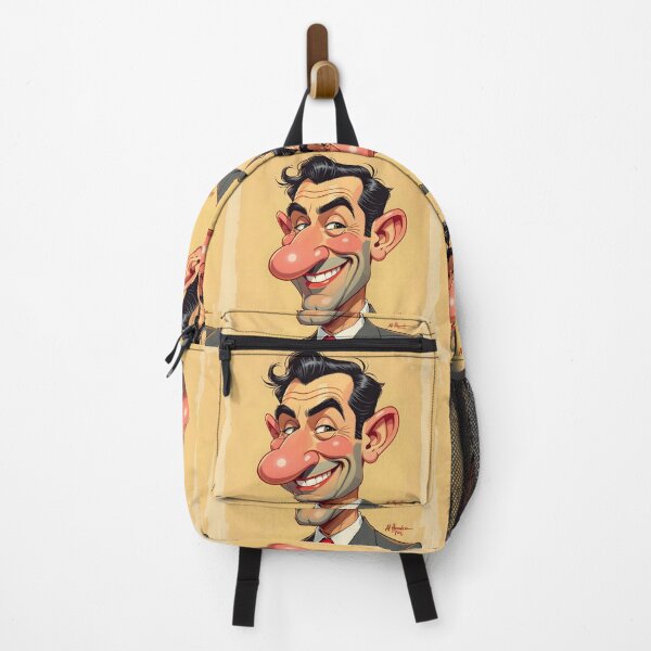 Item preview, The Big-Nosed Dreamer – Funny Caricature Art Print designed and sold by PawPrintedArt.