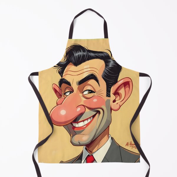 Item preview, The Big-Nosed Dreamer – Funny Caricature Art Print designed and sold by PawPrintedArt.