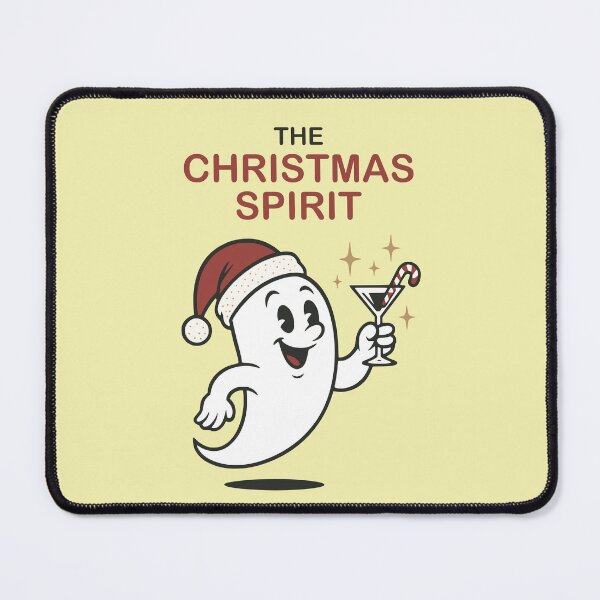 Item preview, The Christmas Spirit – Festive Ghost Holiday designed and sold by PrintSmithArt.