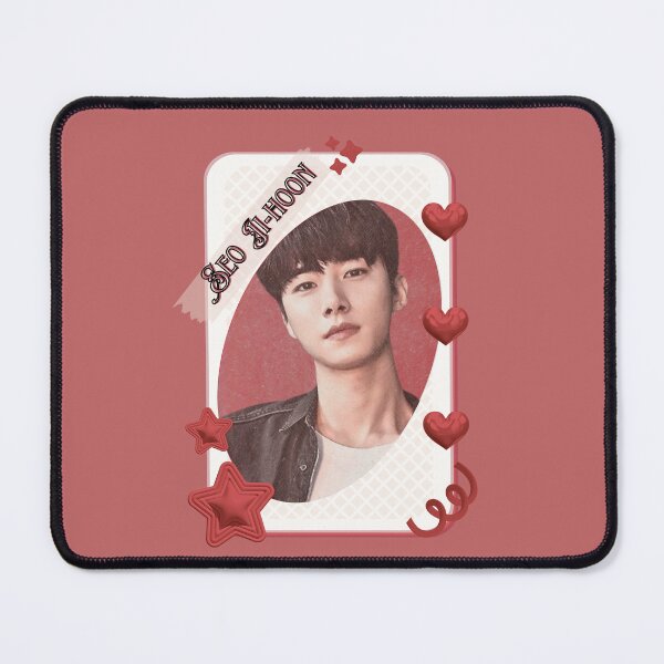 Item preview, Seo Ji-hoon (서지훈) Korean Actor Kdrama Group Card Red Aesthetic Collage Design designed and sold by AJUNICE STUDIO.