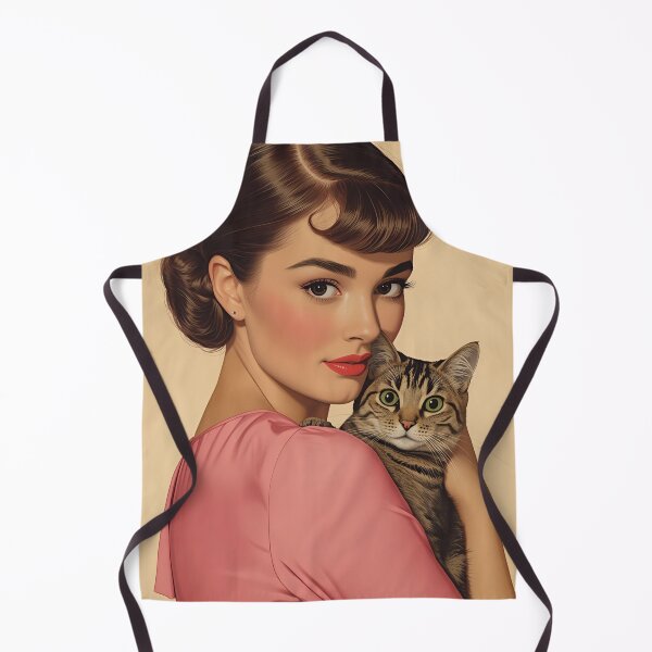 Item preview, Pretty Retro Girl Catlover designed and sold by Vintage City.