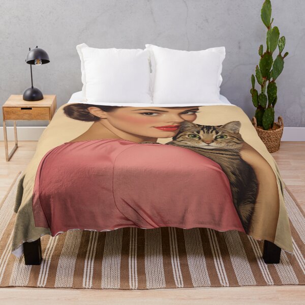 Item preview, Pretty Retro Girl Catlover designed and sold by Vintage City.
