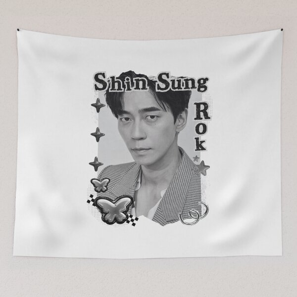 Item preview, Shin Sung-rok (신성록) Korean Actor Kdrama Group Black and White Collage Digital Art Portrait designed and sold by AJUNICE STUDIO.